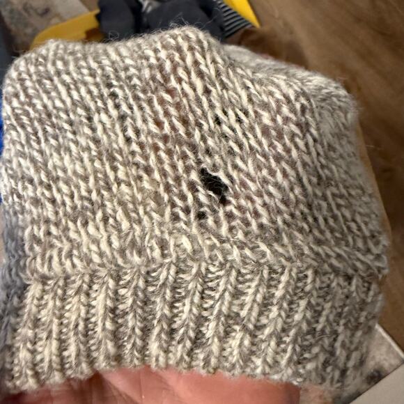 Men's VTG 90's Cabela's Wool Leather Elbow Patch Hunting Shooting Sweater Sz L - Picture 7 of 7